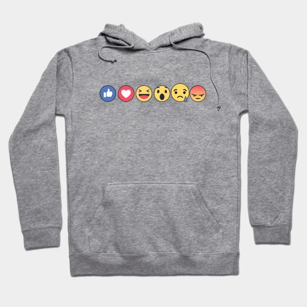 Facebook Reactions (Sad) Hoodie by bertotohoover